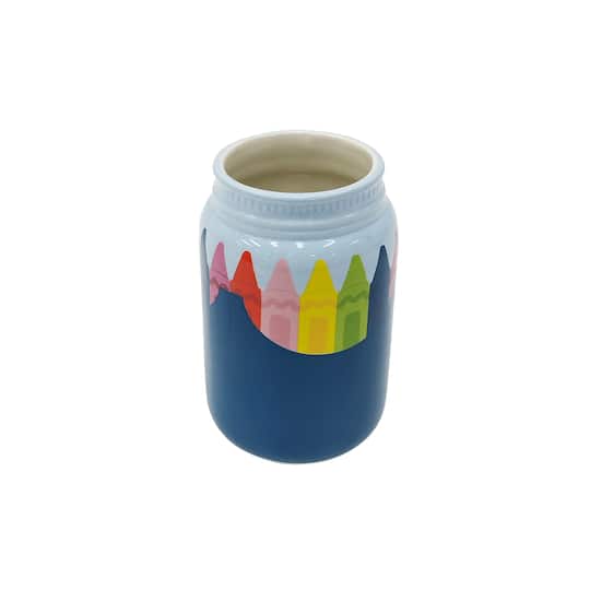 6" Crayons Ceramic Jar by B2C™